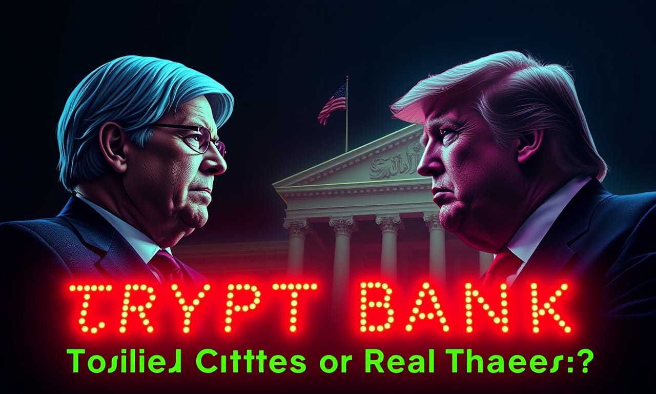 Warren vs Trump's Crypto Bank: Political Circus or Real Threat?