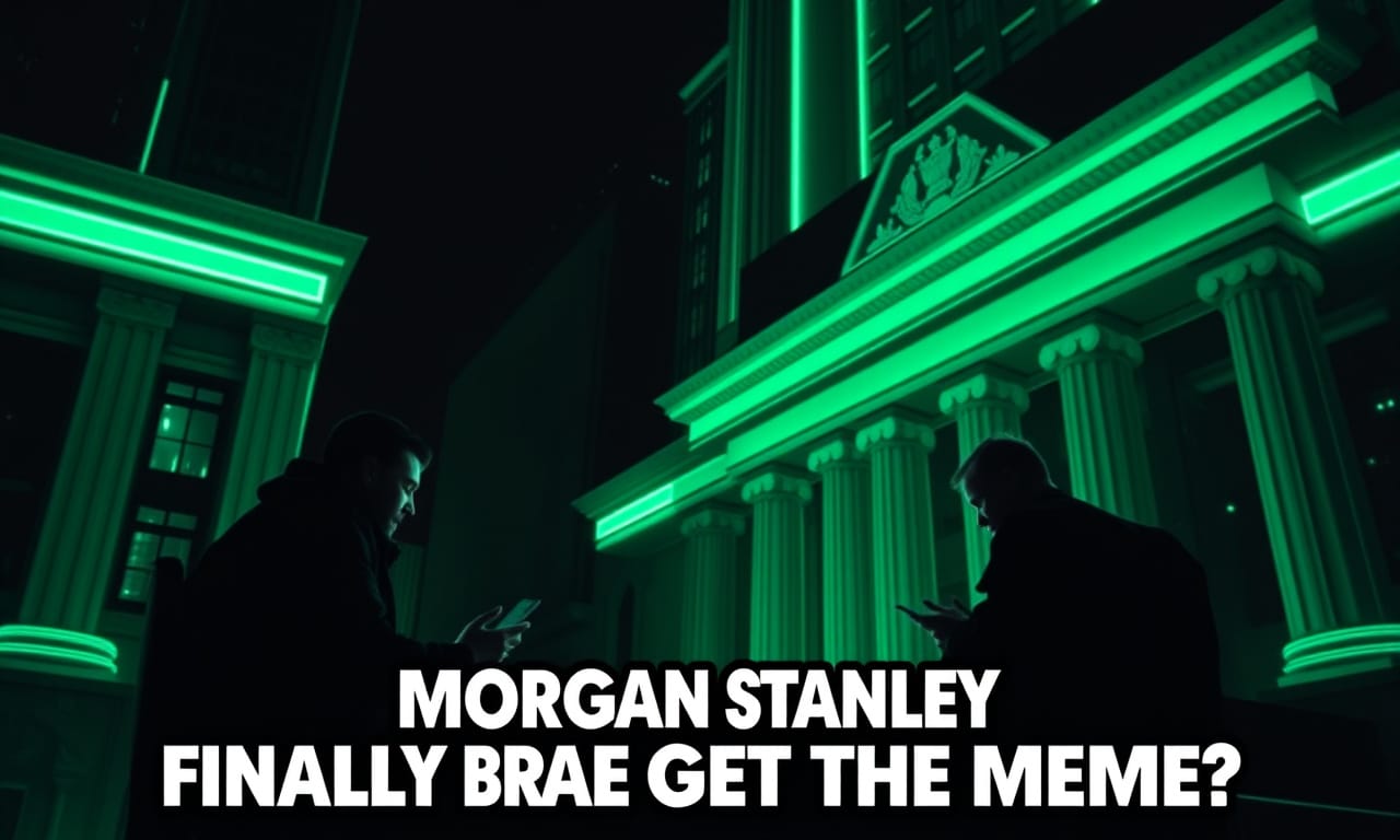 Morgan Stanley's ETH Play: Banking Bros Finally Get The Meme?