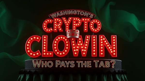 Washington’s Crypto Clown Show: Who Pays the Tab?