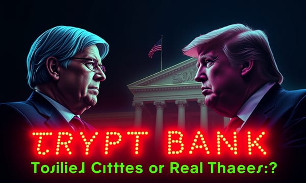 Warren vs Trump's Crypto Bank: Political Circus or Real Threat?